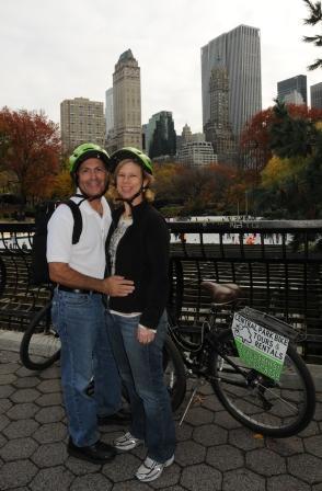 Cycling in Central Park NYC