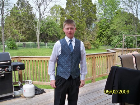 Matt before Prom 2009
