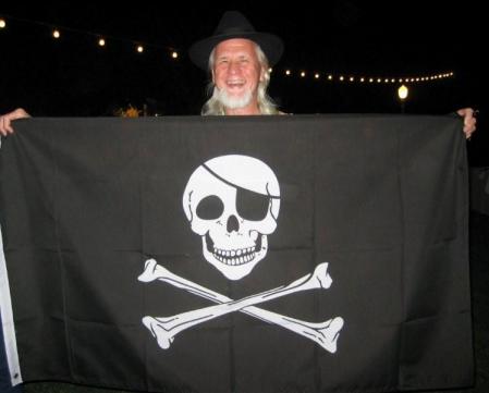 Yogi & his Pirate Flag!