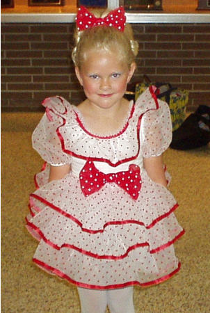 Kimberly's first dance recital