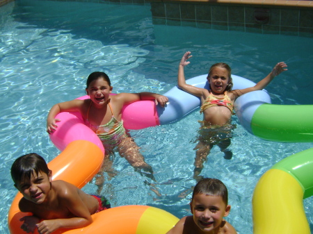 kids in pool