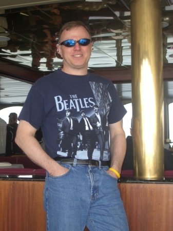 My husband Bill ... a Beatles fan