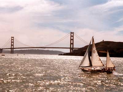 The San Francisco Bay and Golden Gate Bridge