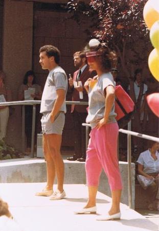 Modeling Spring 1983 at West Valley college .