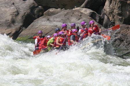 White Water Rafting with family