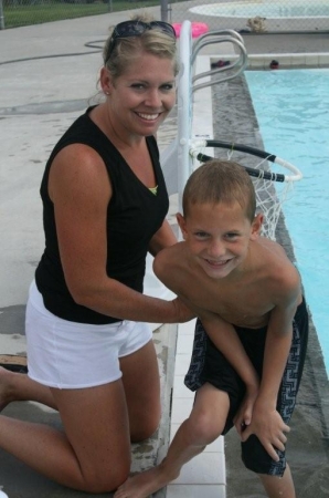 Derek & I at the pool