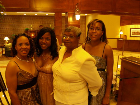 Daughters Brittany(L), God Mom, Courtney(R)