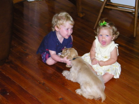James & Natalie and samson the dog