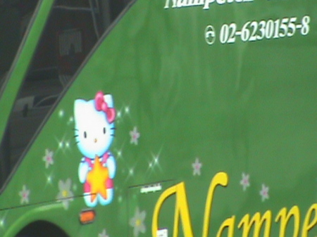 A Hello Kitty bus in Thailand!