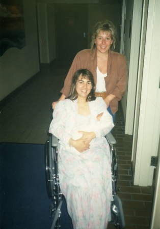 Lydia and Clare w/Baby 1990?