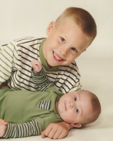 Grandsons Kyle (7) and Luke (4 months)
