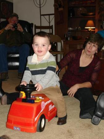 Mamaw with grandson, Cole