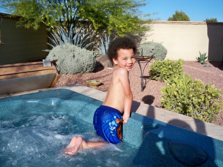 Diallo in the Jacuzzi