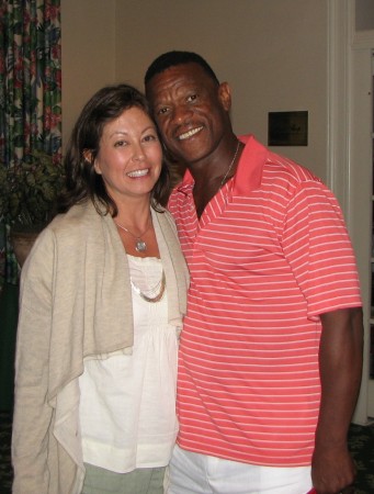 With Rickey Henderson in Cooperstown