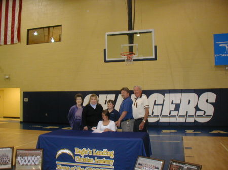 Kayla softball scholarship signing