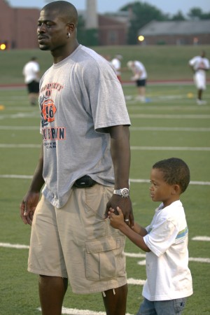 Alex Brown with his son Tony