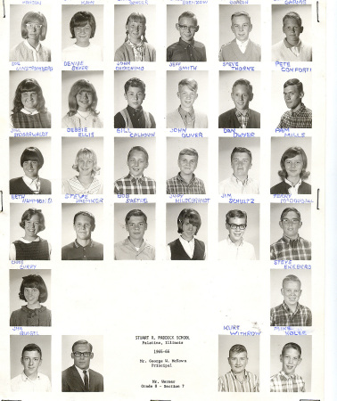 1965-66-8th grade-Mr. Werner homeroom