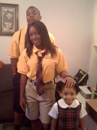 My son and daughter school pic