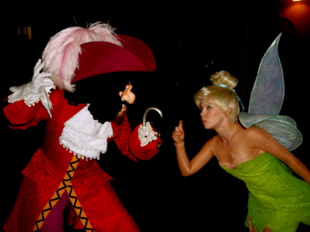 Captain Hook and Tinker Bell