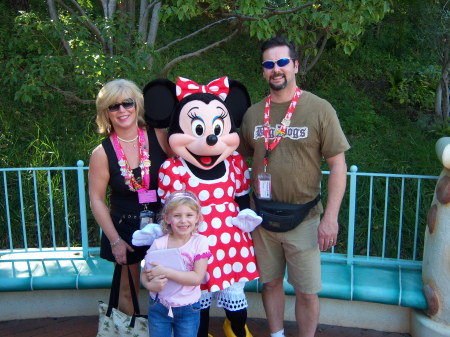 Family trip to Disneyland in 2007