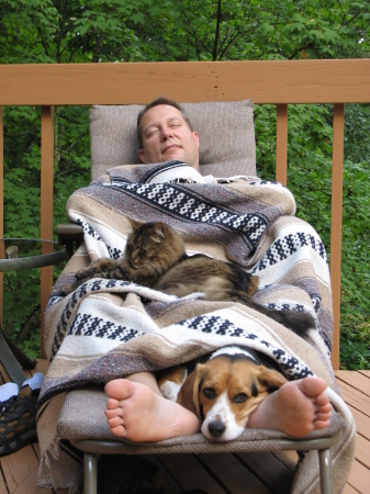 Napping on the Deck