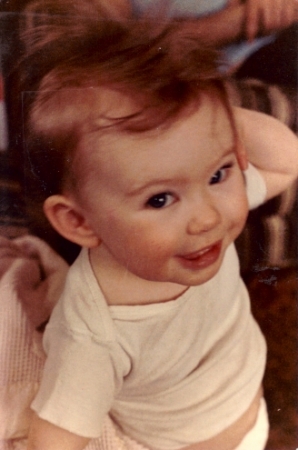 Britt  as a baby (aww, mothers can't help it)