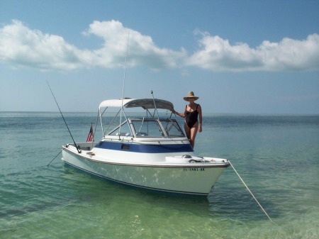 at anchor in the Marquesas