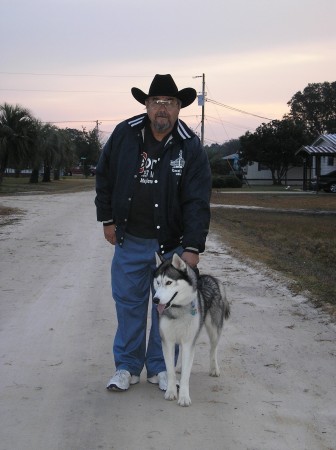 Bob and Spirit the Husky