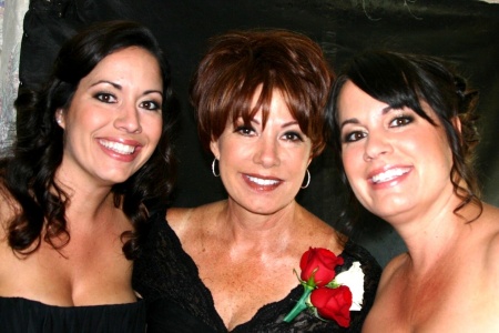 With my 2 daughters at son's wedding 6/09