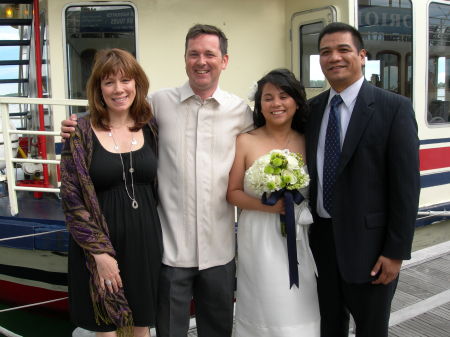 With the newlyweds (Chris & Diane)