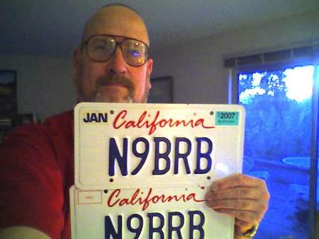 N9BRB amateur radio plates