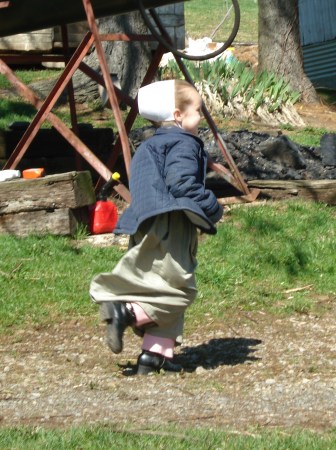 Another picture of my little amish friend