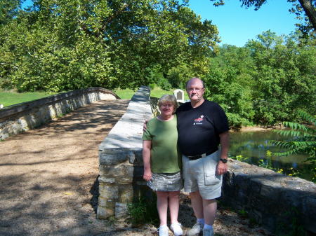 Wife and I at Burnside's Bridge.