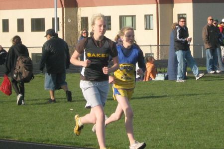 Youngest daughter running her 400