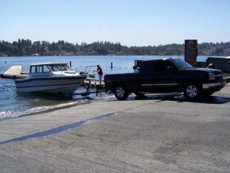 loading the boat up ater a day of fishing