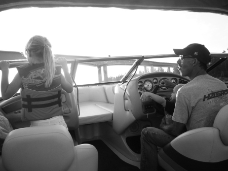 Madison & I on the boat 09'