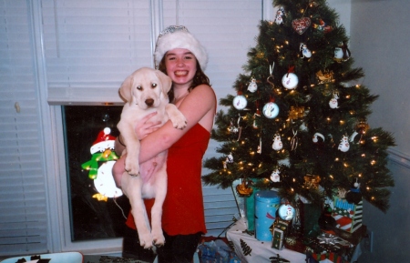 Jamie and our big puppy Jack- 2008