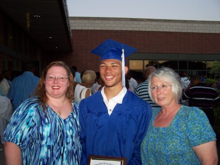 Mom, KC and me at KC's Graduation