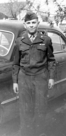 In Army ROTC uniform 1953
