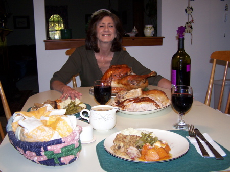 Thanksgiving with wife Helen