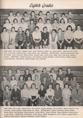 Trenton Ohio 8th grade classes 1958