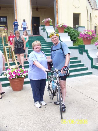 My Lovely Wife and I at the end of the ride