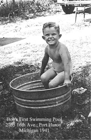 Bob Boadway's First Swimming Pool 1942