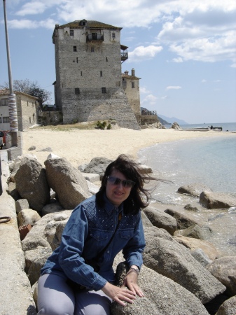 old tower on beach
