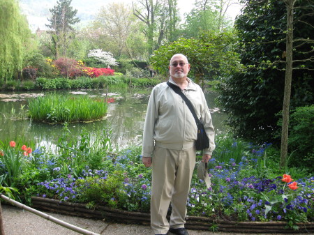 Ken at Monet's waterlily gardens in Giverny