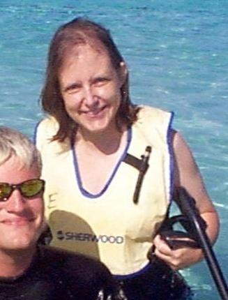 Mary Ann on a Sting Ray excursion in Carribean