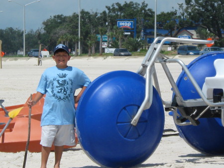 Rj really wanted to ride one in Gulfport ,Ms