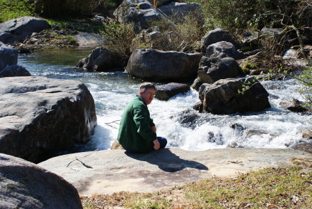 sitting by the creek