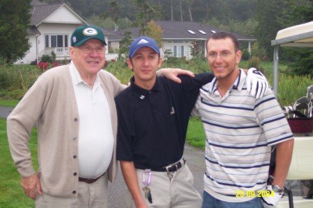 Matthew, Stephen and Grandpa (My Dad)