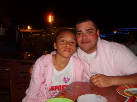 My two babies on our cruise to Jamaica